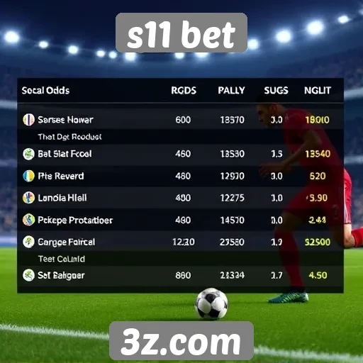 Comparativo de odds entre s11 bet e concorrentes