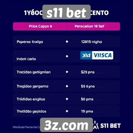 Métodos de pagamento oferecidos pelo s11 bet